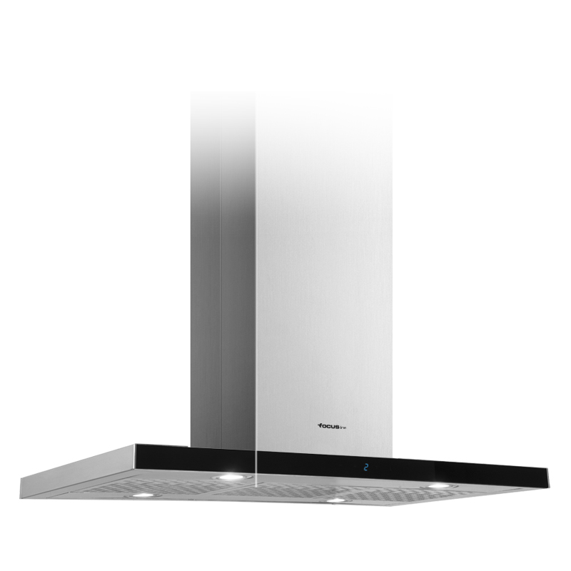 HOTTE CENTRALE 90CM TACTILE INOX FOCUS LINE