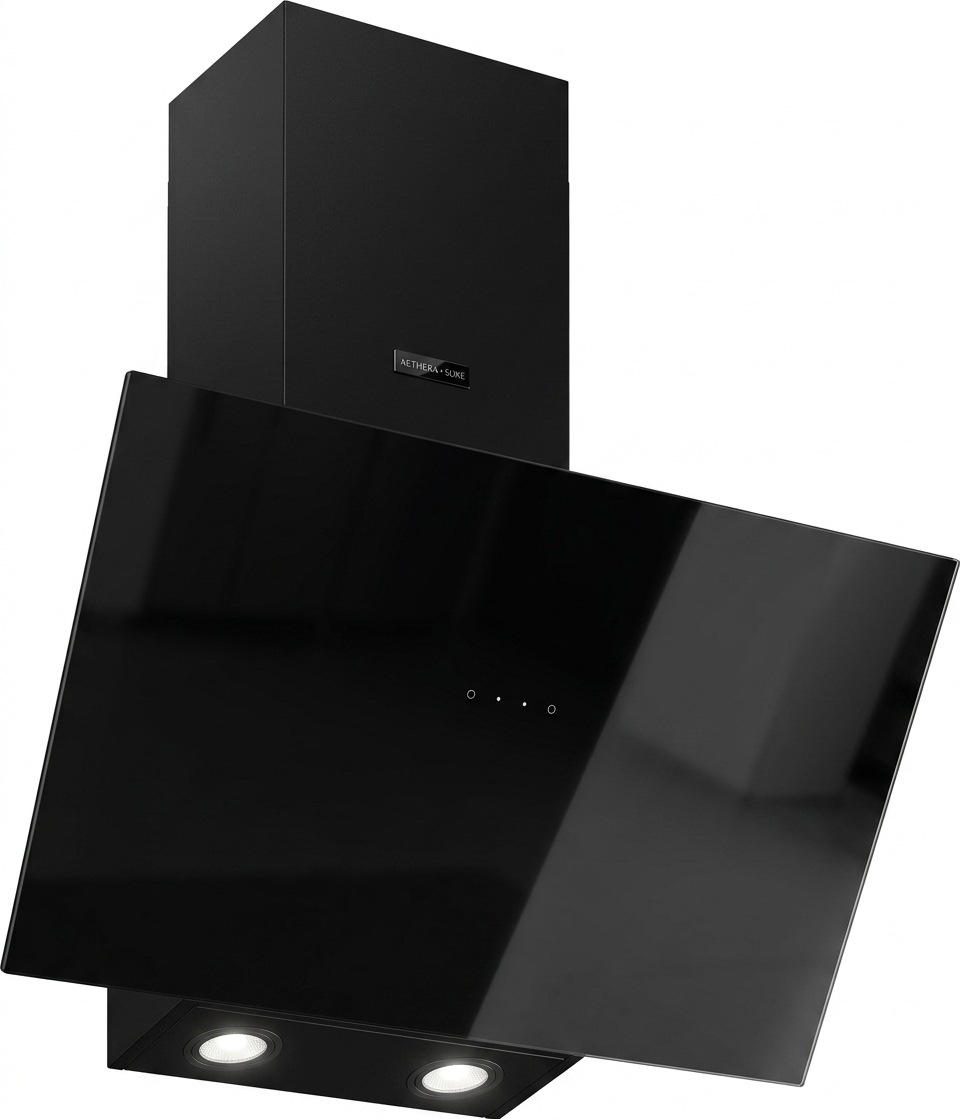 HOTTE DECO 60 CM NOIR + INOX SCHOLTES